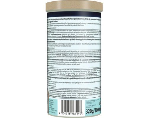Tetra Cichlid Sticks fiskfoder, 320 gram