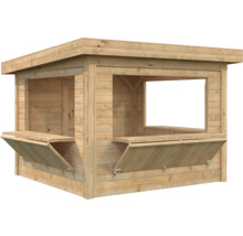 Kiosk PALMAKO Lenna 8,3m² set 306 300x300cm doppimpregnerad brun