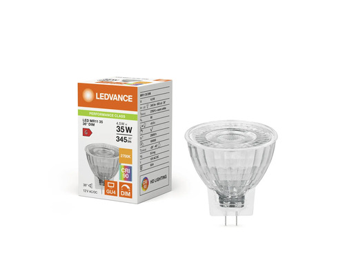 Ledvance LED-lampa MR11 35 med GU4-sockel och förpackning