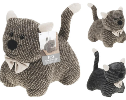 Dörrstopp i form av en katt av tyg