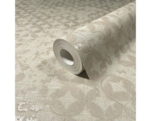 Tapetrulle med blommönster