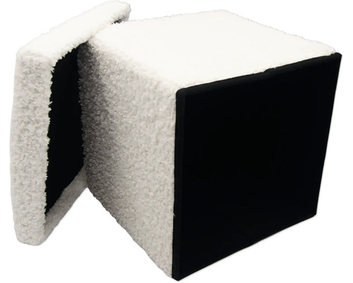 Kubformad pall med avtagbart lock