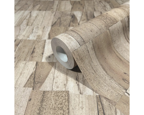 Tapetrulle med träimitation