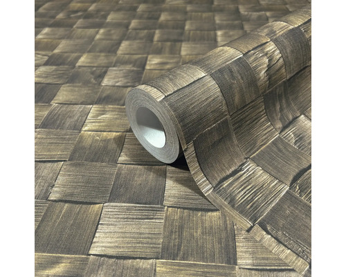 Rulle vinyltapet med flätat mönster