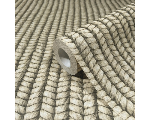 Tapetrulle med flätmönster