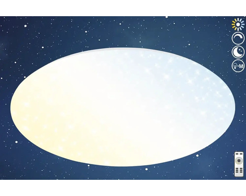 LED taklampa med olika ljusstyrkor och fjärrkontroll