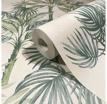Tapetrulle med palmbladsmönster