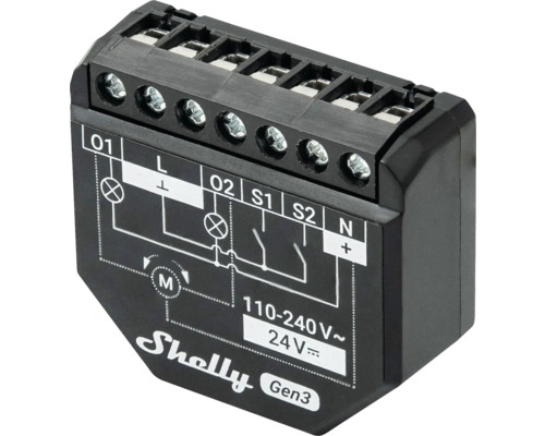 Shelly Gen3 ljusstyrning med skruvterminaler