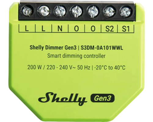 Shelly Dimmer Gen3 smart dimmerregulator