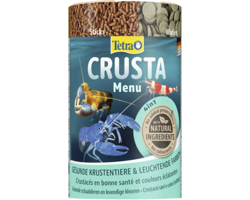 Tetra Crusta Menu 4 i 1 kräftdjursfoder med naturliga ingredienser