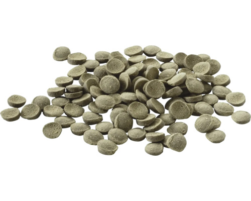 Många fiskfoderpellets