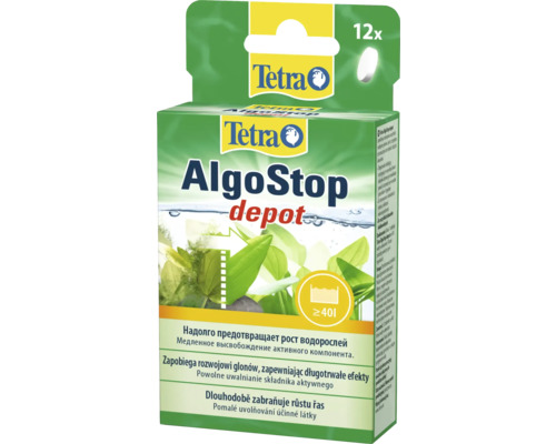 Tetra AlgoStop depot algbekämpning för akvarier, förpackning med 12 stycken
