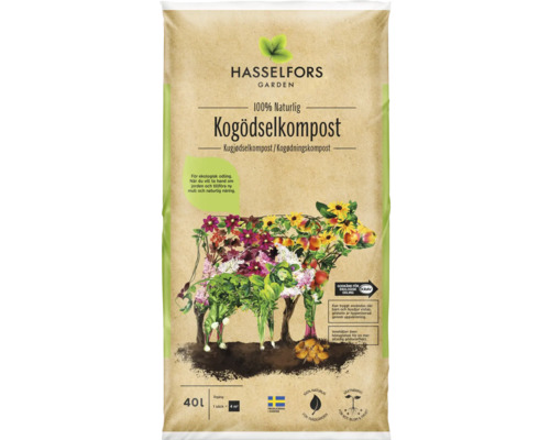 Kogödselkompost HASSELFORS GARDEN 40L