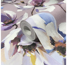 Rulle non-woven tapet med blommönster