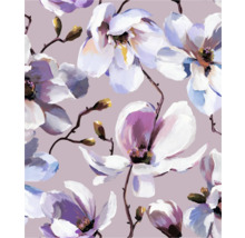 Illustration med magnoliablommor