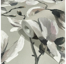 Tapetrulle med blommönster