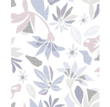 Blommönstrad tapet med abstrakt design