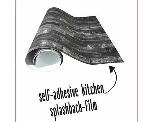 Självhäftande köksväggfolie med stenmönster