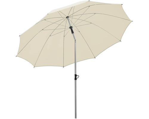 Öppet parasoll med stativ