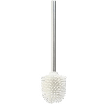 Toalettborste DESIGN4BATH Profile Line med skaft krom vit 34 cm 8714297