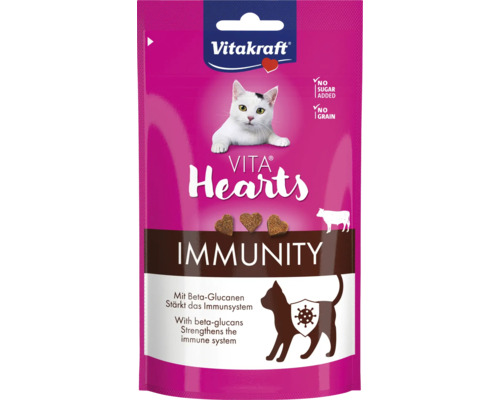 Vitakraft Vita Hearts Immunity kattgodis förpackning