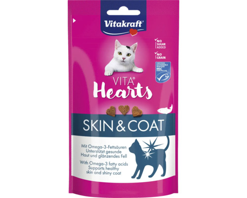 Vitakraft Vita Hearts Skin and Coat kattmat i påse