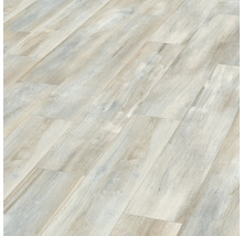 Ljust laminatgolv lagt i fiskbensmönster