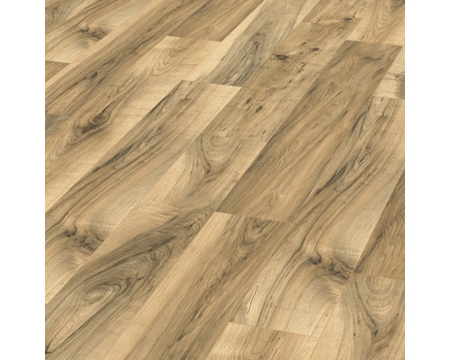 Närbild av laminatgolv med träutseende