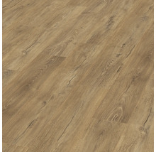 Närbild av ett laminatgolv med träutseende