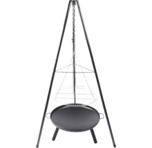 Roterande grill med stativ och grillgaller