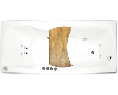 Bubbelpool med träpanel