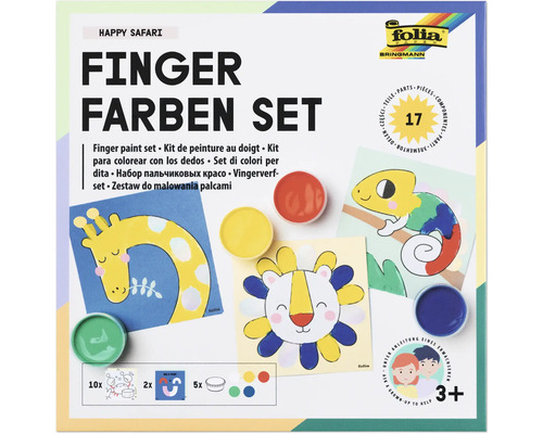Fingerfärg Set Happy Safari