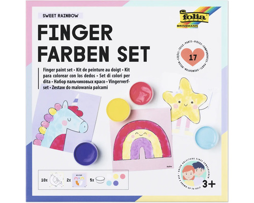 Fingerfärg Set Sweet Rainbow