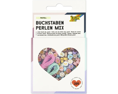 Pärlmix Bokstäver Pastell