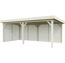 Paviljong PALMAKO Lenna 16,6m² set 309 med jalusiväggar 588x300cm obehandlad
