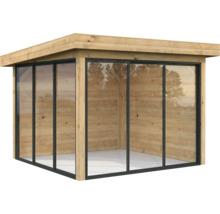 Paviljong PALMAKO Lenna Slide 8,3m² set 401 300x300cm doppimpregnerad brun