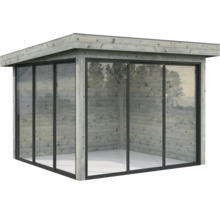 Paviljong PALMAKO Lenna Slide 8,3m² set 701 300x300cm doppimpregnerad grå