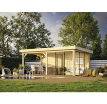 Paviljong PALMAKO Lenna Slide 16,6m² set 406 588x300cm obehandlad