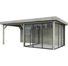 Paviljong PALMAKO Lenna Slide 16,6m² set 406 588x300cm doppimpregnerad grå