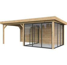 Paviljong PALMAKO Lenna Slide 16,6m² set 406 588x300cm doppimpregnerad brun