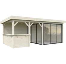 Paviljong PALMAKO Lenna Slide 16,6m² set 407 588x300cm obehandlad