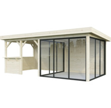 Paviljong PALMAKO Lenna Slide+ 16,6m² set 708 588x300cm obehandlad