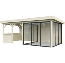 Paviljong PALMAKO Lenna Slide 16,6m² set 408 588x300cm doppimpregnerad