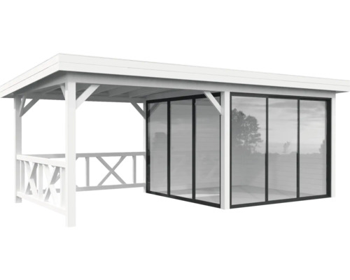 Paviljong PALMAKO Lenna Slide 16,6m² set 403 588x300cm vit