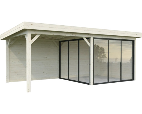 Paviljong PALMAKO Lenna Slide 16,6m² set 405 588x300cm obehandlad