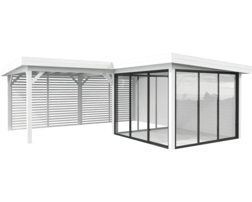 Paviljong PALMAKO Lenna Slide 24,9m² set 411 588x588cm obehandlad
