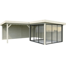 Paviljong PALMAKO Lenna Slide 24,9m² set 412 588x588cm obehandlad
