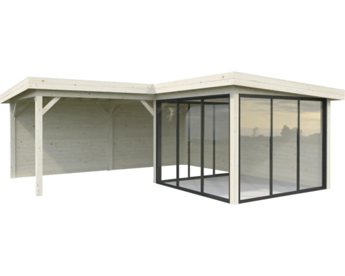 Paviljong PALMAKO Lenna Slide 24,9m² set 412 588x588cm doppimpregnerad