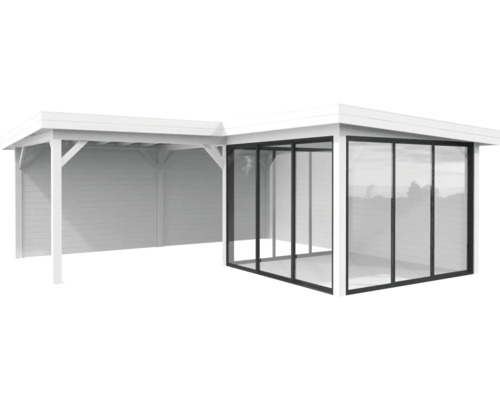 Paviljong PALMAKO Lenna Slide 24,9m² set 412 588x588cm vit
