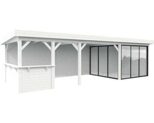 Paviljong PALMAKO Lenna Slide 24,9m² set 415 876x300cm vit